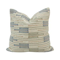 Handwoven Cotton Cushion Cover 45x45 cm | Modern Geometric Textured Pillow Cover | Artisan Handmade Décor