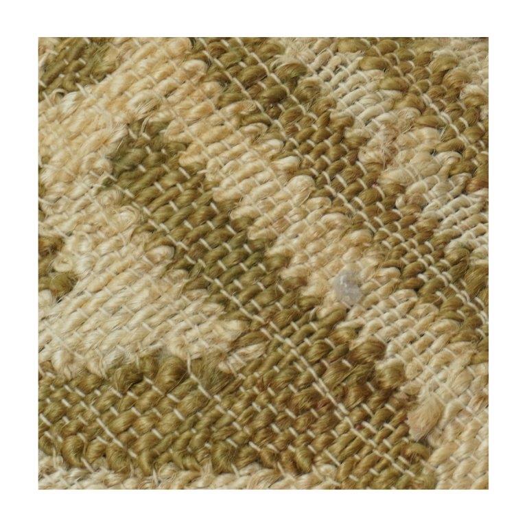 Handwoven Jute Cushion Cover with Textured Geometric Pattern | Natural Rustic Boho Throw Pillow Cover | 45x45 cm