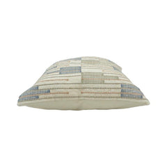 Handwoven Cotton Cushion Cover 45x45 cm | Modern Geometric Textured Pillow Cover | Artisan Handmade Décor