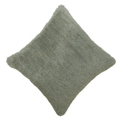 Handwoven Tufted Cotton Cushion Cover 45x45 cm – Sage Green Textured Decorative Throw Pillow Cover with Concealed Zip | Soft Boho Modern Home Décor