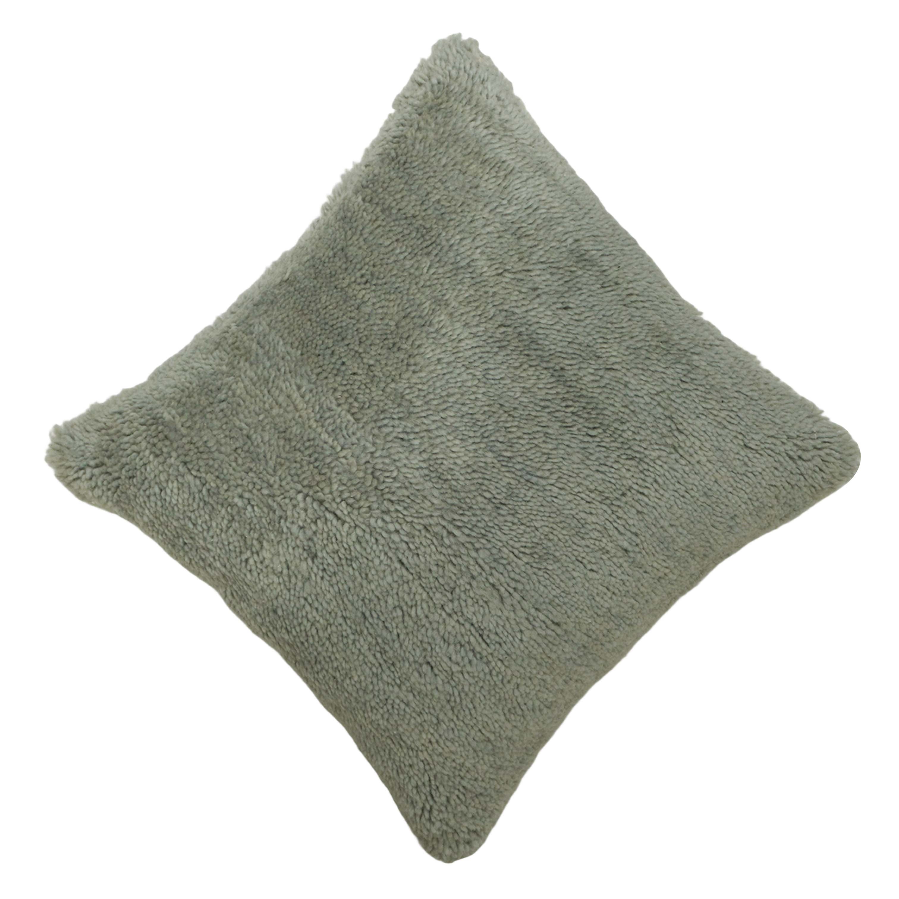 Handwoven Tufted Cotton Cushion Cover 45x45 cm – Sage Green Textured Decorative Throw Pillow Cover with Concealed Zip | Soft Boho Modern Home Décor