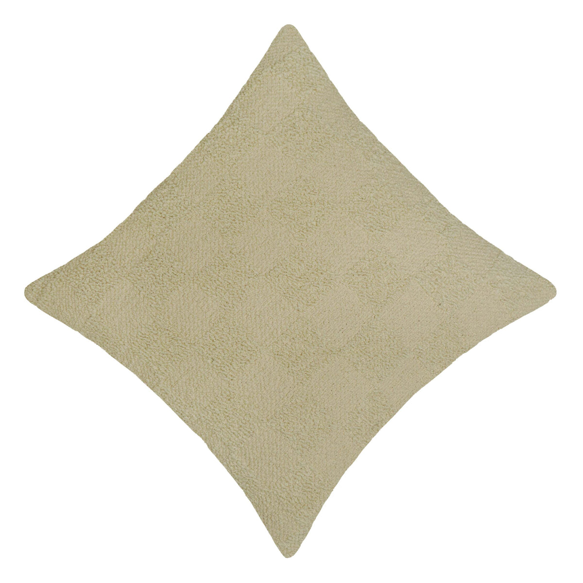 Handwoven Cotton Cushion Cover 45x45 cm | Textured Geometric Woven Design | Soft Decorative Throw Pillow Cover | Hidden Zipper | Boho & Modern Home Décor | Ivory