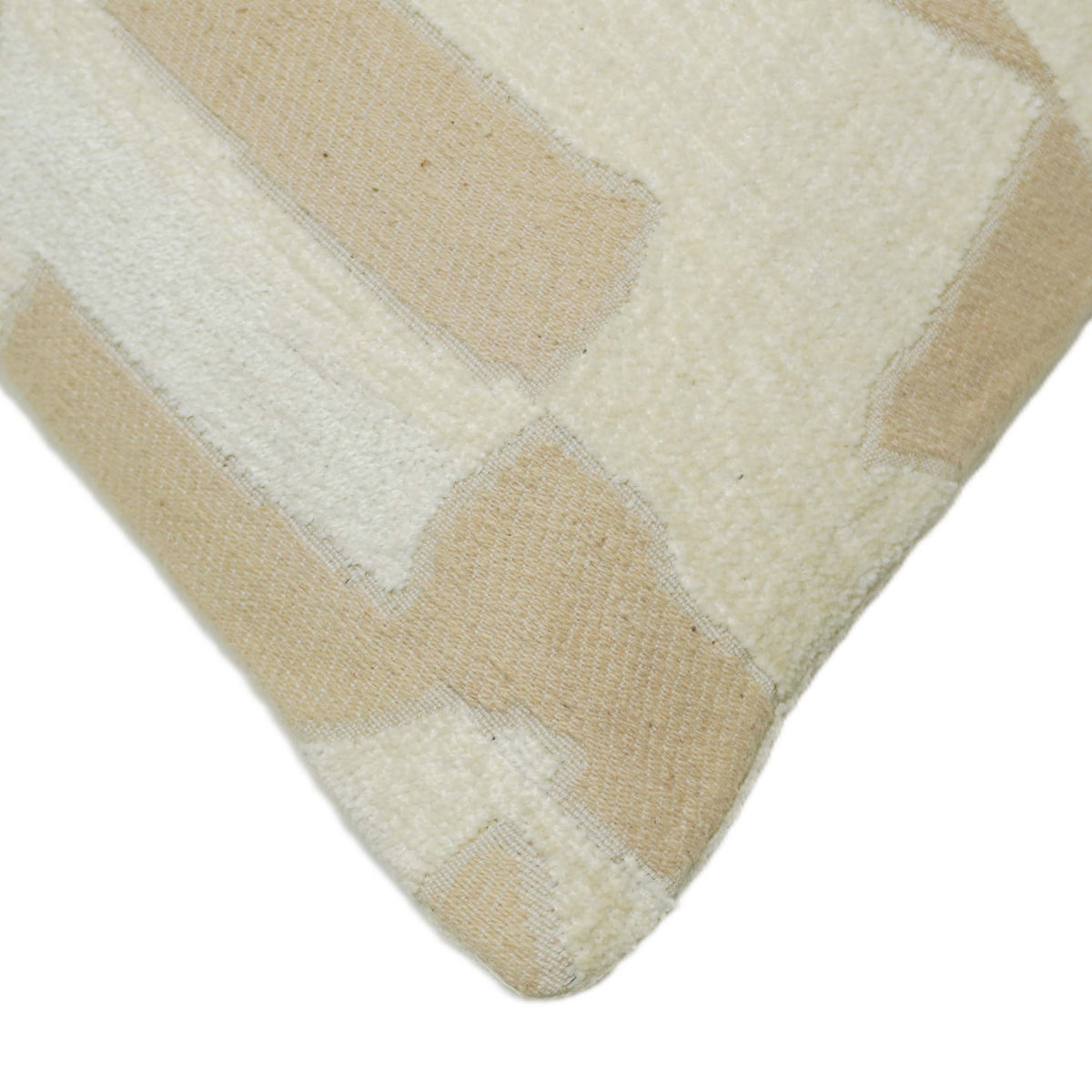 Jacquard Cotton Cushion Cover – Abstract Geometric Pattern – 45 x 45 cm