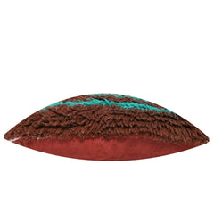 Handwoven Tufted Cushion Cover 45x45 cm – Multicolor Textured Striped Boho Accent Pillow Cover