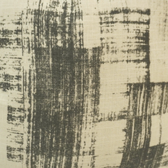 Modern Abstract Printed Cotton Cushion Cover – Beige & Charcoal | 45x45 cm Decorative Pillow Cover