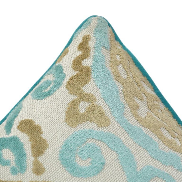 Cotton Embroidered Rectangular Cushion Cover 35x50 cm | Artistic Home Décor Pillow