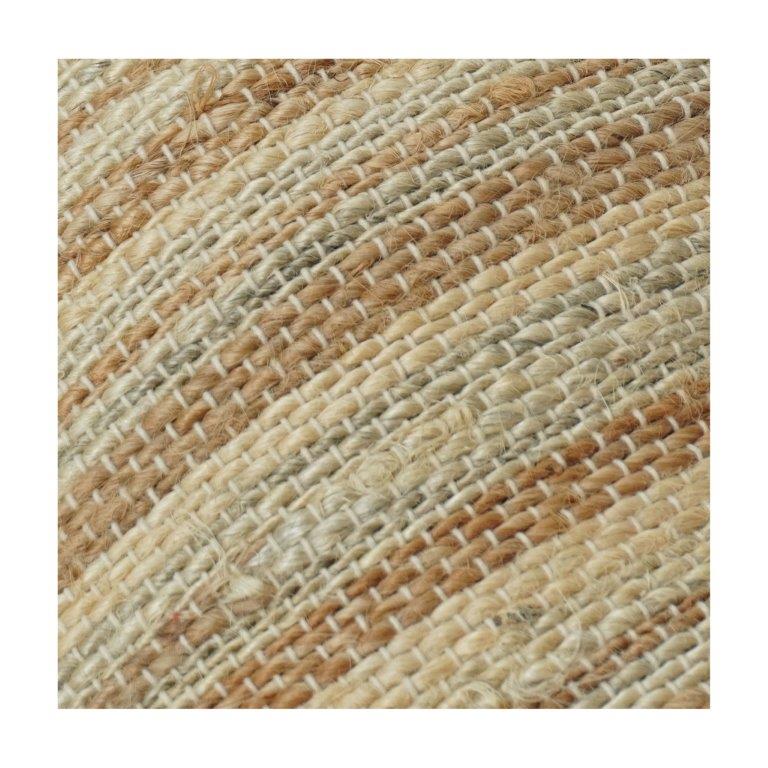 Natural Jute Textured Cushion Cover | Handwoven Rustic Striped Design | Neutral Boho Home Décor Pillow Cover