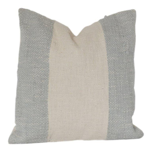 Beige & Grey Striped Woven Cotton Cushion Cover 45x45 cm
