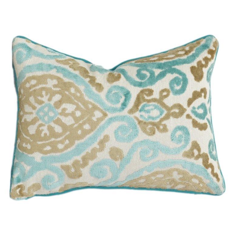 Cotton Embroidered Rectangular Cushion Cover 35x50 cm | Artistic Home Décor Pillow
