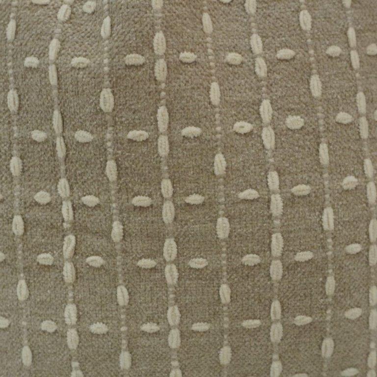 Beige Geometric Embroidered Cotton Cushion Cover | 45x45 cm Decorative Throw Pillow Cover - Bulk manufacturer & supplier from Panipat, India