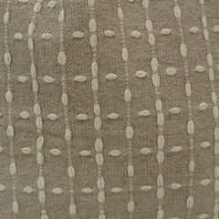 Beige Geometric Embroidered Cotton Cushion Cover | 45x45 cm Decorative Throw Pillow Cover