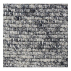 Textured Handwoven Cotton Cushion Cover – Neutral Grey Chunky Weave | Modern Minimalist Throw Pillow Cover (18x18 Inch)