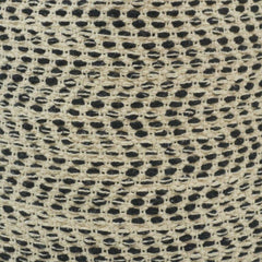 Handmade Black & Natural Textured Cotton Cushion Cover | Artisan Woven Pillow Cover 45x45 cm