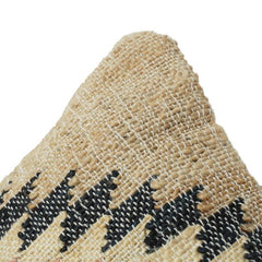 Handmade Jute Cushion Cover 45x45 cm | Tribal Kilim Pattern Decorative Pillow Cover | Boho Rustic Cushion Case