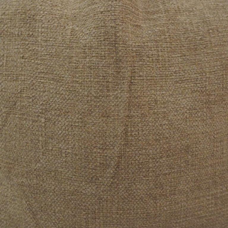 Rustic Fringe Cotton Cushion Cover 45x45 cm | Textured Handmade Decorative Pillow Cover in Natural Taupe - Bulk manufacturer & supplier from Panipat, India