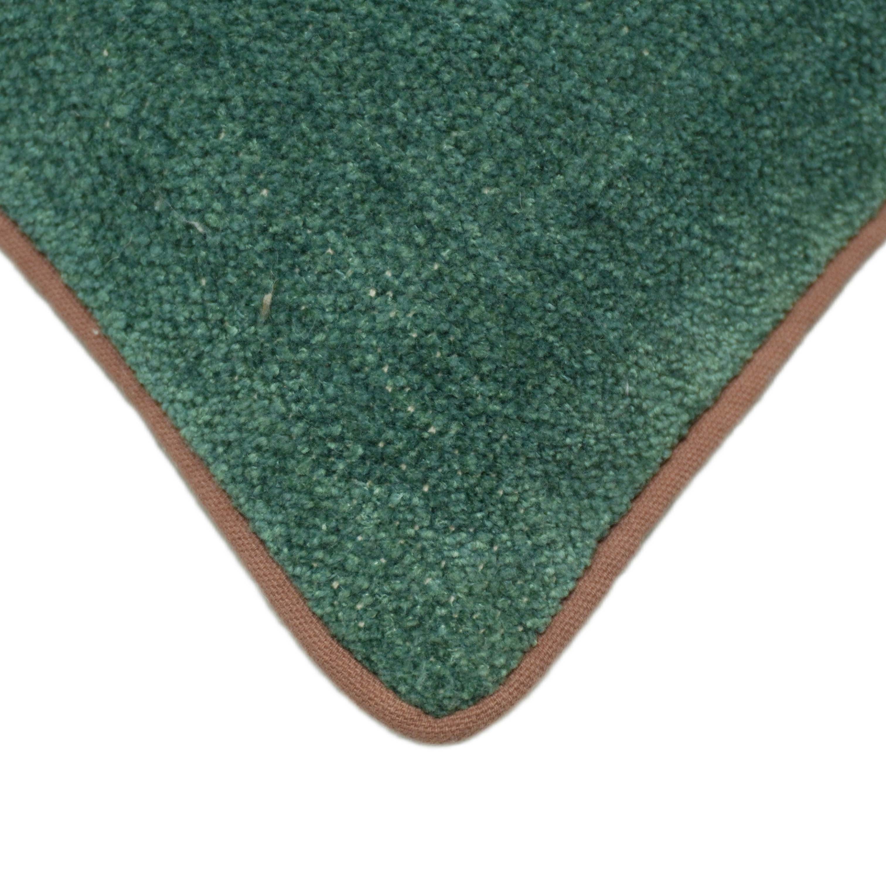 Handwoven Chenille Cushion Cover – Solid Forest Green Textured Cushion, 45 x 45 cm