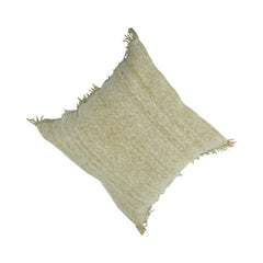 Handwoven Textured Fringe Cushion Cover – Natural Cotton Pillow Cover 45x45 cm | Boho Minimal Décor