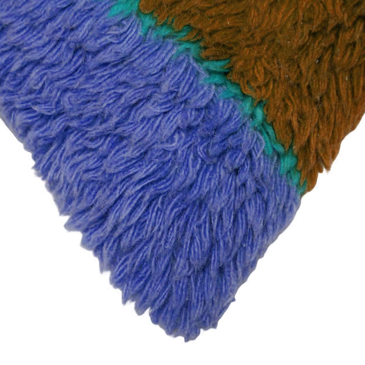 Handwoven Tufted Cushion Cover 45x45 cm – Multicolor Textured Striped Boho Accent Pillow Cover