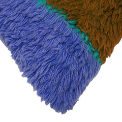 Handwoven Tufted Cushion Cover 45x45 cm – Multicolor Textured Striped Boho Accent Pillow Cover