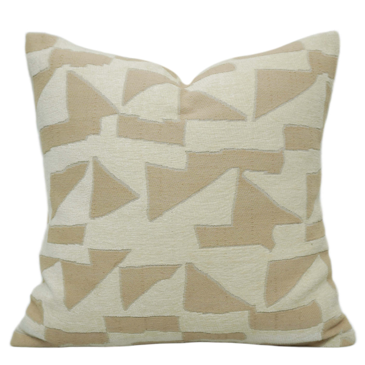 Jacquard Cotton Cushion Cover – Abstract Geometric Pattern – 45 x 45 cm