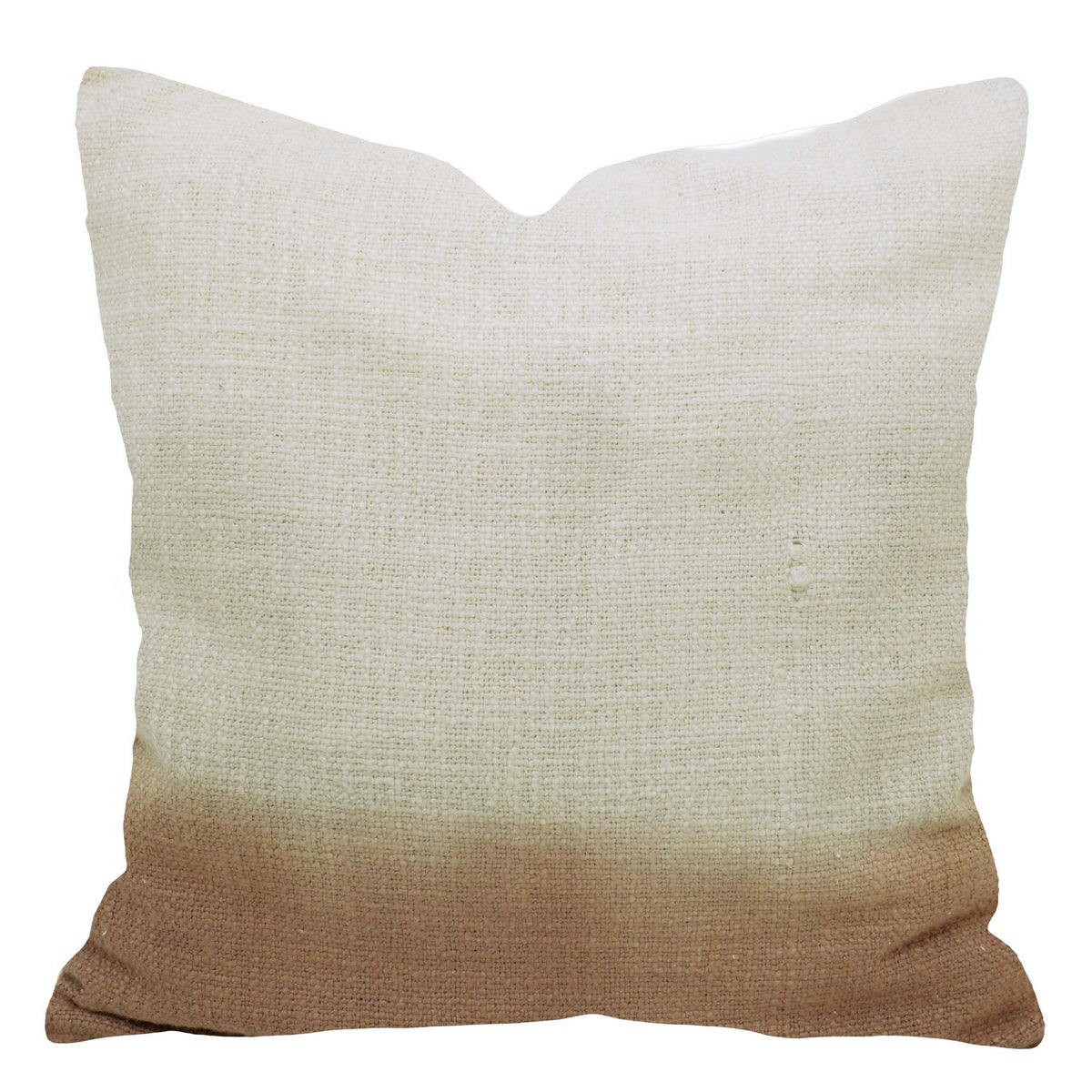Beige & Brown Ombre Tie-Dye Cotton Cushion Cover 45x45 cm
