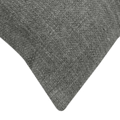 Grey and black striped textured handwoven cushion cover 35x50 cm