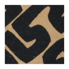 Black Abstract Geometric Cotton Cushion Cover | Modern Tribal Pattern | 18x18 Inch