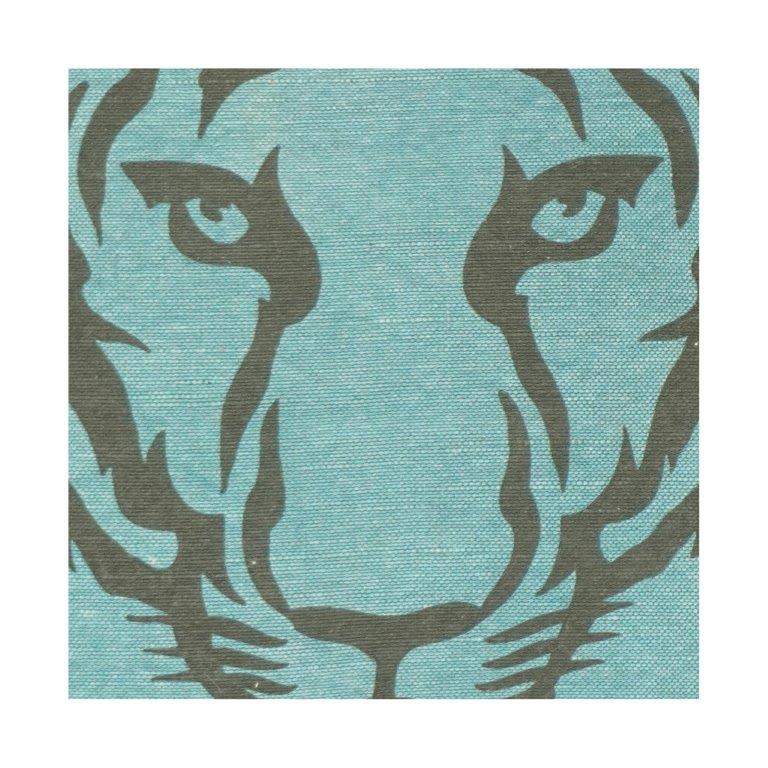 Cotton Tiger Print Cushion Cover 40x40 cm | Decorative Animal Face Pillow Cover with Hidden Zip | Modern Sofa & Home Décor Accent