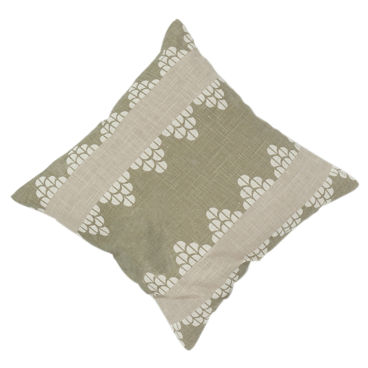 Abstract Floral Printed Cotton Cushion Cover | 100% Cotton Decorative Pillow Cover | Modern Minimalist Home Décor (18x18 Inch) - Bulk manufacturer & supplier from Panipat, India