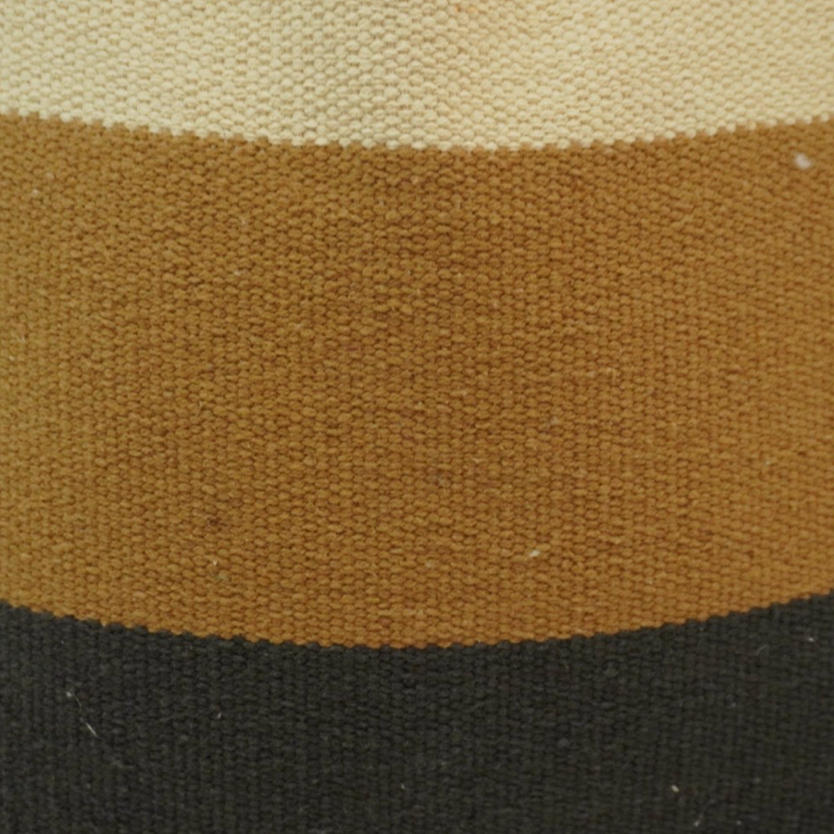 Color Block Cotton Cushion Cover – Cream, Camel & Charcoal | 45x45 cm Modern Minimalist Pillow Cover - Bulk manufacturer & supplier from Panipat, India