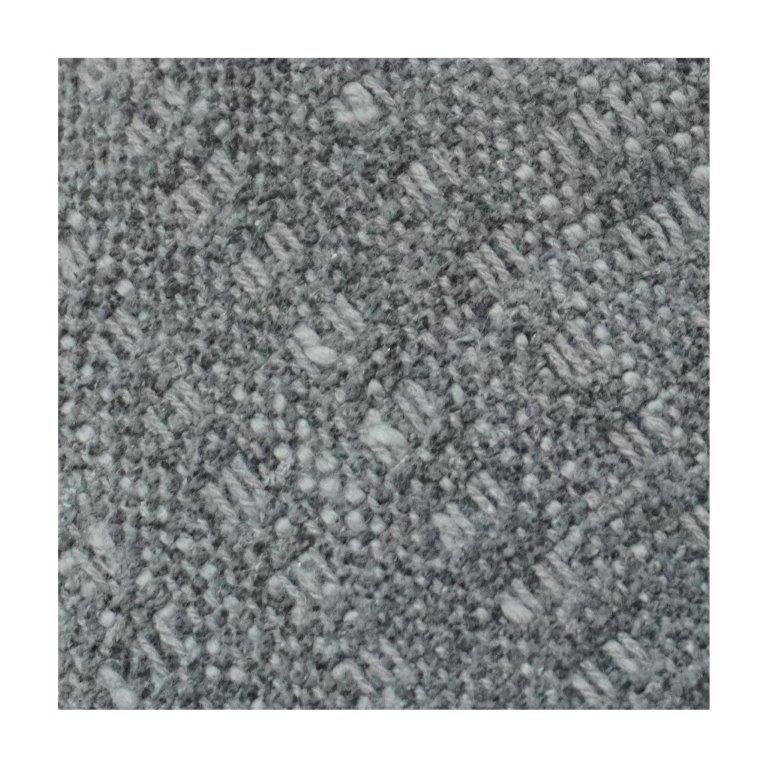 Textured Cotton Cushion Cover with Fringe Edges – Handwoven Solid Grey Decorative Pillow Cover (18x18 Inch)