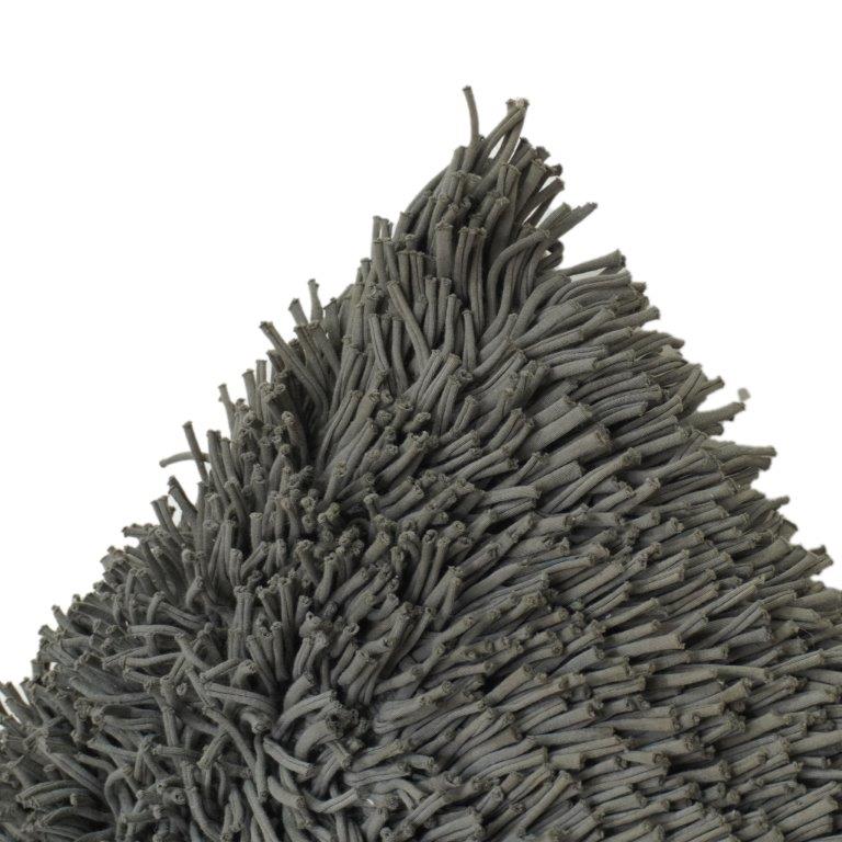 Luxury Grey Shaggy Cushion Cover – Textured Faux Fur Throw Pillow Cover | Soft Plush Modern Home Décor | 45x45 cm - Bulk manufacturer & supplier from Panipat, India