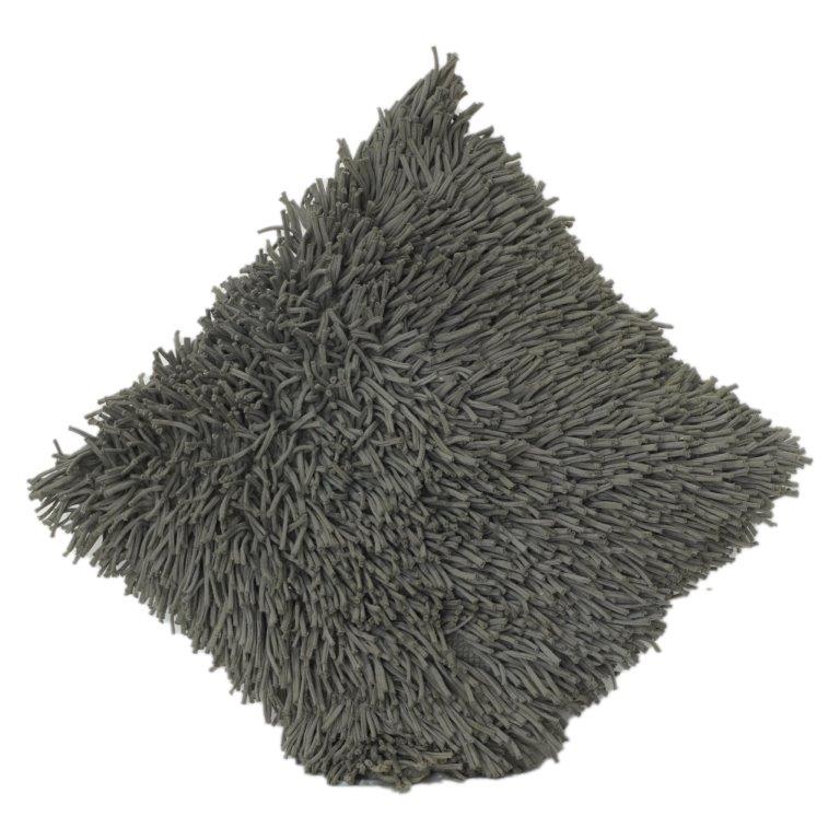 Luxury Grey Shaggy Cushion Cover – Textured Faux Fur Throw Pillow Cover | Soft Plush Modern Home Décor | 45x45 cm - Bulk manufacturer & supplier from Panipat, India