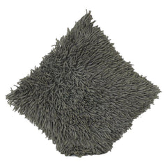 Luxury Grey Shaggy Cushion Cover – Textured Faux Fur Throw Pillow Cover | Soft Plush Modern Home Décor | 45x45 cm