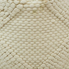 Handwoven Cotton Bobble Textured Cushion Cover | Cream Geometric Design | 45 x 45 cm