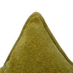 Olive Green Cotton Cushion Cover | Textured Solid Design | Soft Premium Fabric | 18x18 Inch Decorative Pillow Case