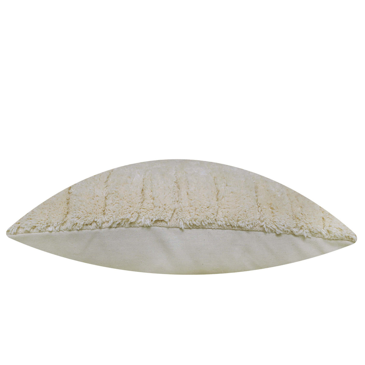 Handmade Tufted Cotton Cushion Cover 45x45 cm | Textured Geometric Ivory Throw Pillow Cover | Modern Boho Decorative Cushion Cover with Hidden Zipper