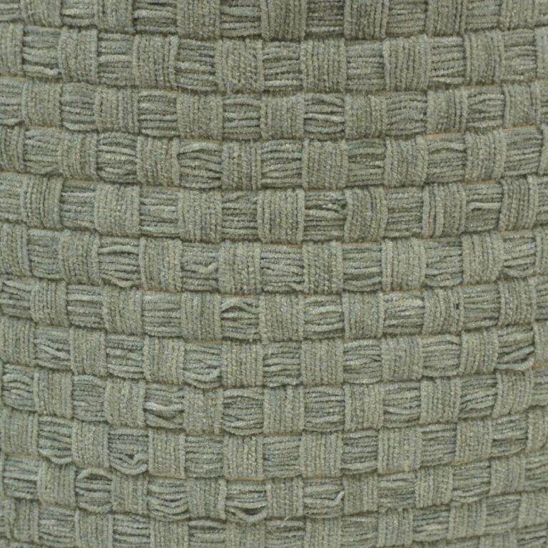 Handmade Woven Cotton Cushion Cover – Sage Green Textured Pillow Cover 45x45 cm | Modern Boho Decorative Cushion - Bulk manufacturer & supplier from Panipat, India