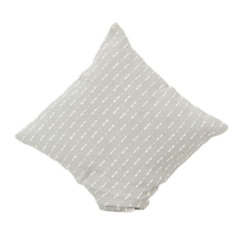 Minimal Textured Cotton Cushion Cover 45x45 cm | Handwoven Dotted Pattern | Neutral Beige Throw Pillow Case