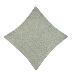 Handmade Woven Cotton Cushion Cover – Sage Green Textured Pillow Cover 45x45 cm | Modern Boho Decorative Cushion