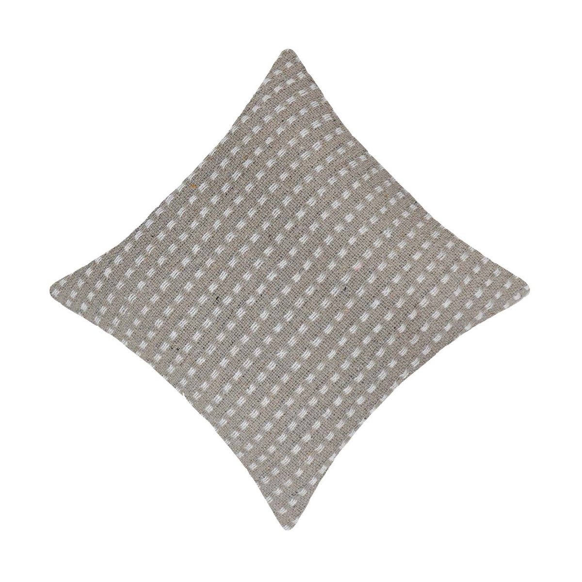 Handwoven Cotton Cushion Cover 45x45 cm | Textured Woven Natural Beige Decorative Throw Pillow Cover | Modern Boho Sofa Cushion with Concealed Zip - Bulk manufacturer & supplier from Panipat, India