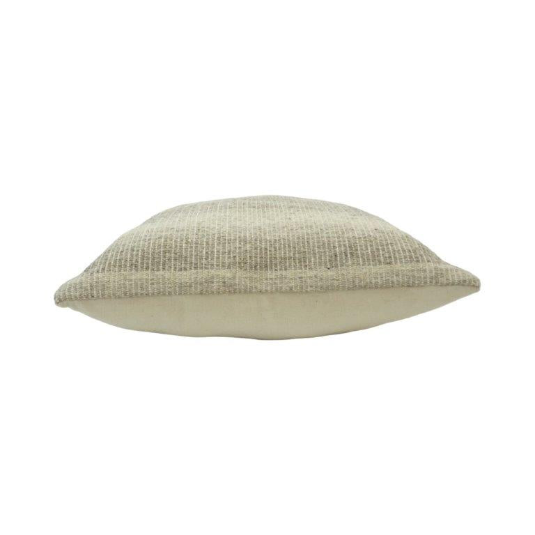 Natural Textured Wool Cushion Cover 45x45 cm | Handwoven Neutral Decorative Pillow Cover | Modern Rustic Home Décor - Bulk manufacturer & supplier from Panipat, India