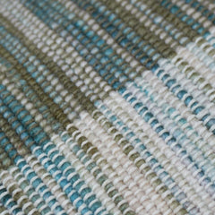 Handwoven Textured Cotton Cushion Cover 45x45 cm | Blue & Grey Woven Decorative Throw Pillow Cover | Modern Boho Home Décor | Hidden Zipper