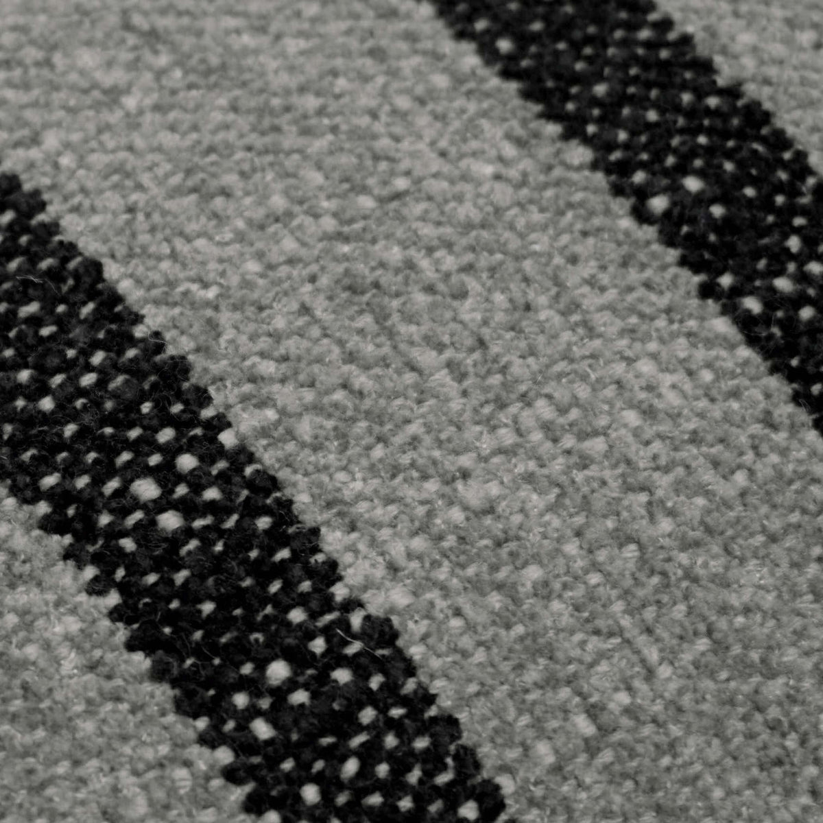 Grey and black striped textured handwoven cushion cover 35x50 cm