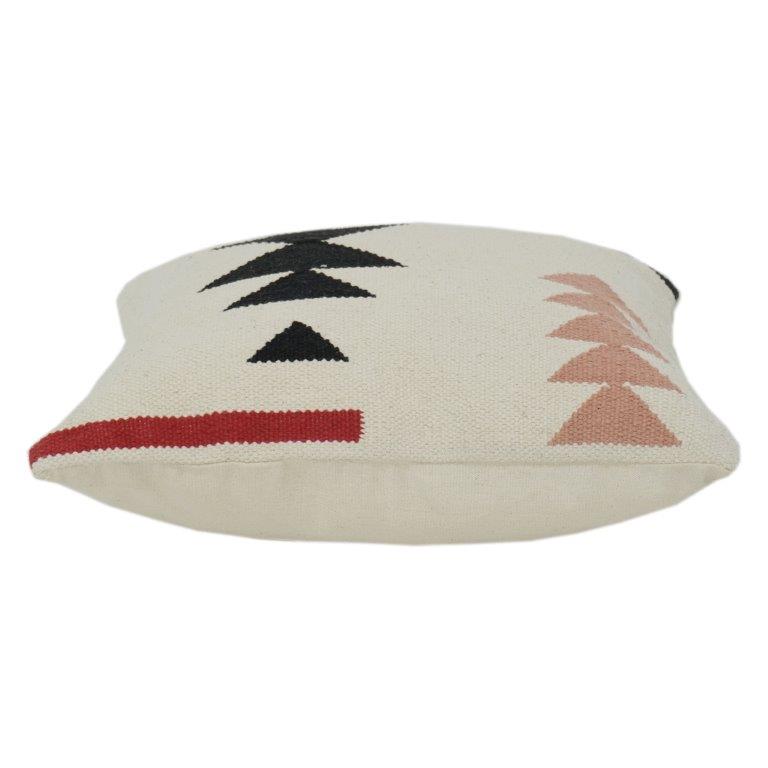 Housse de coussin en coton tissée à la main à motifs géométriques – Motif tribal abstrait | Housse de coussin décorative 45x45 cm - Bulk manufacturer & supplier from Panipat, India