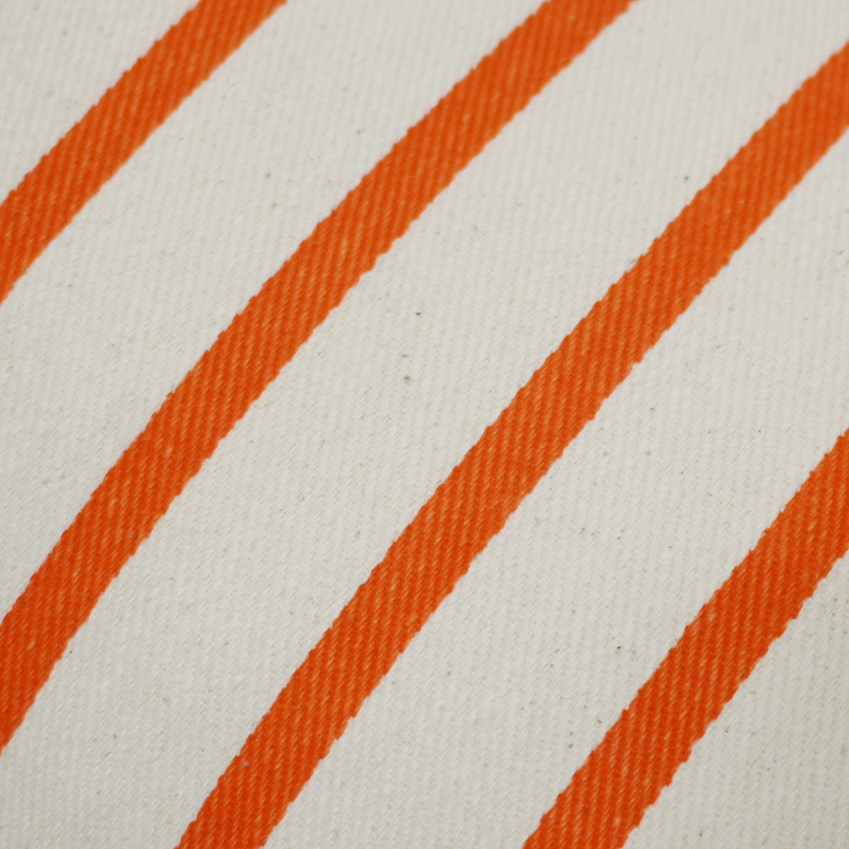 Handwoven Ivory & Orange Striped Cushion Cover – 35 x 50 cm