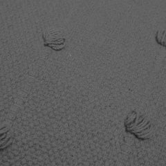 Handwoven Cotton Cushion Cover – Textured Grey Accent Pillow Cover, 45 x 45 cm
