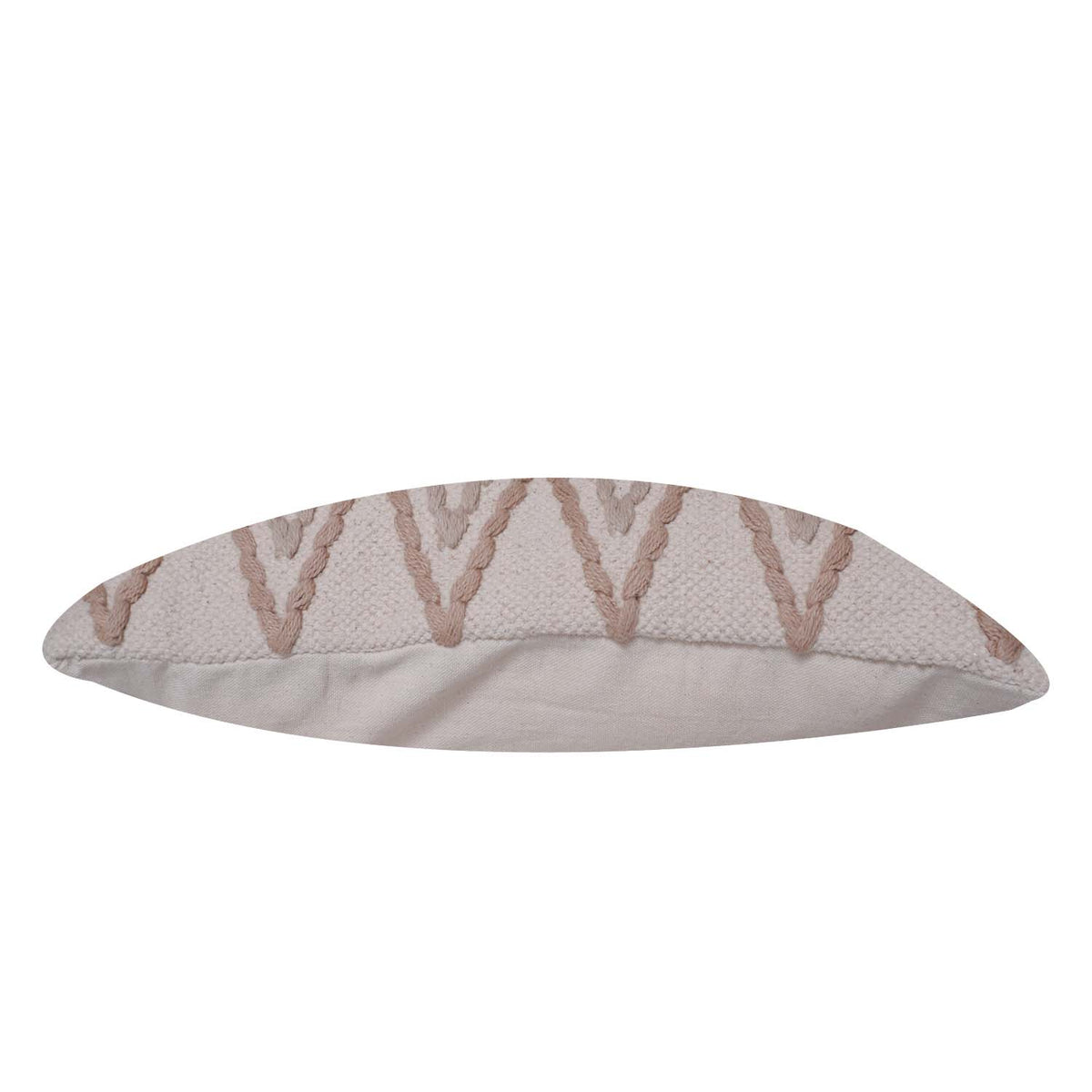 Handmade Tufted Diamond Pattern Cotton Cushion Cover 45x45 cm | Boho Geometric Decorative Throw Pillow Cover | Beige & Ivory - Bulk manufacturer & supplier from Panipat, India