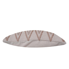Handmade Tufted Diamond Pattern Cotton Cushion Cover 45x45 cm | Boho Geometric Decorative Throw Pillow Cover | Beige & Ivory