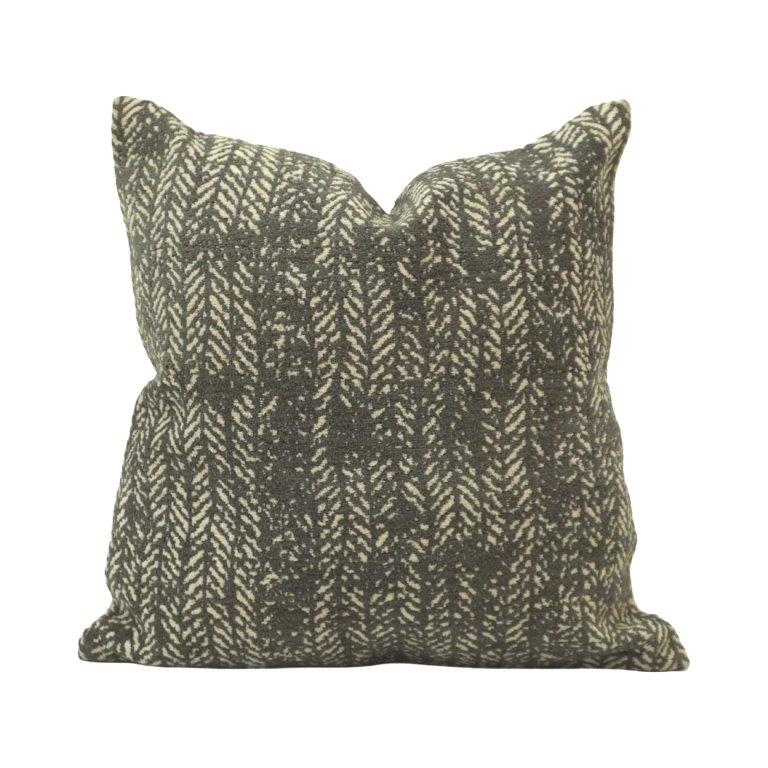 Jaquard Cotton Cushion Cover 45x45 cm | Woven Chevron Pattern Decorative Cushion | Modern Textured Sofa Pillow Cover